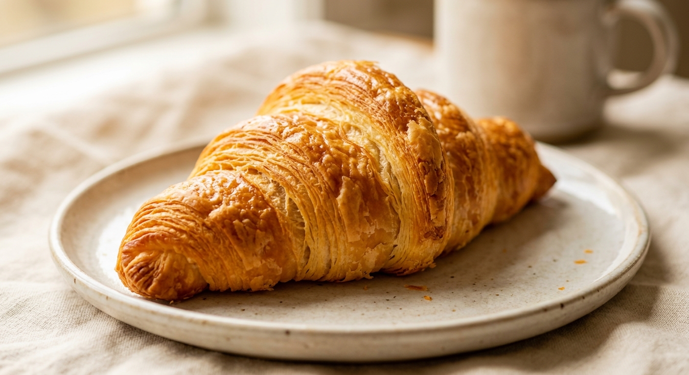 A perfect golden croissant from GoodSide Pastry House